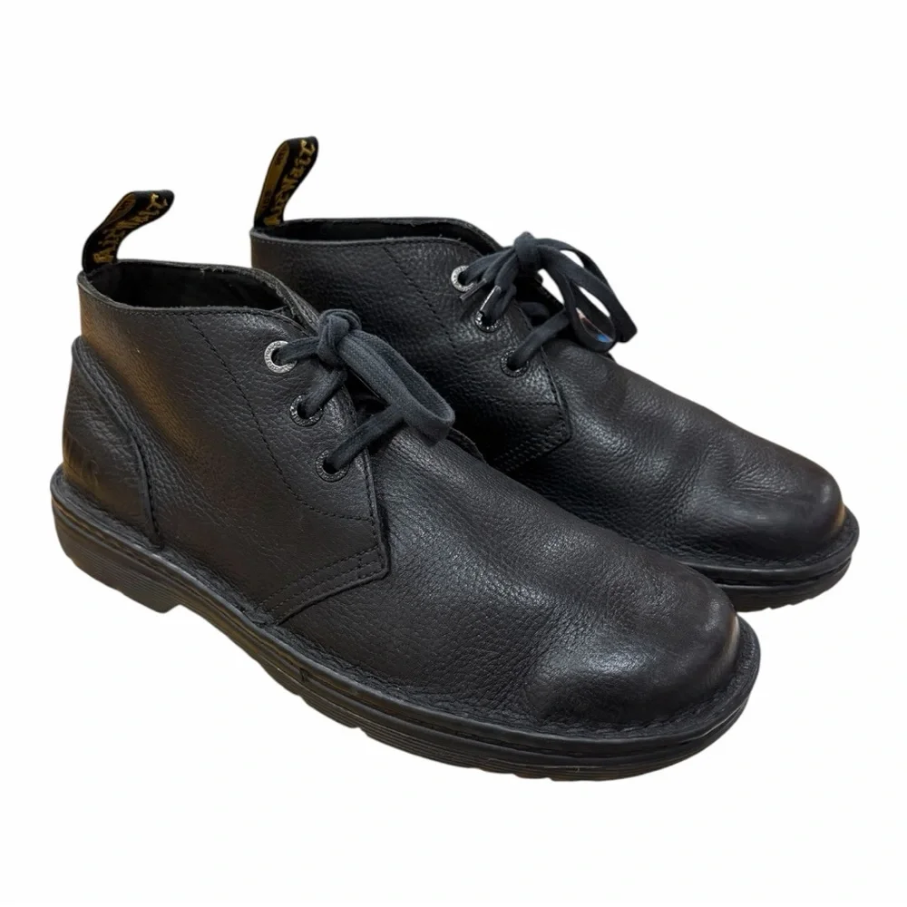 Dr. Martens Sussex Black Bear Track Leather Chukka Boots Size 11